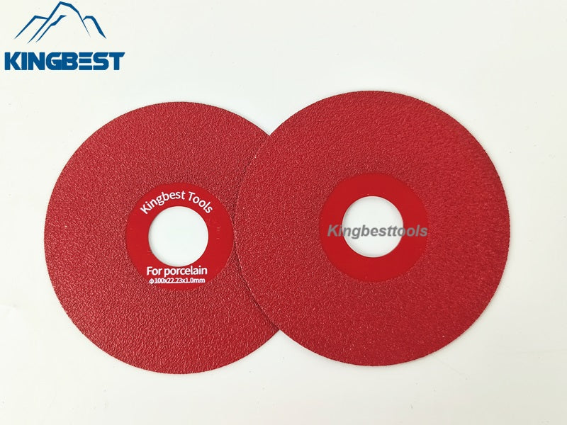 22.23mm Hole Red Disc For Porcelain 100mm