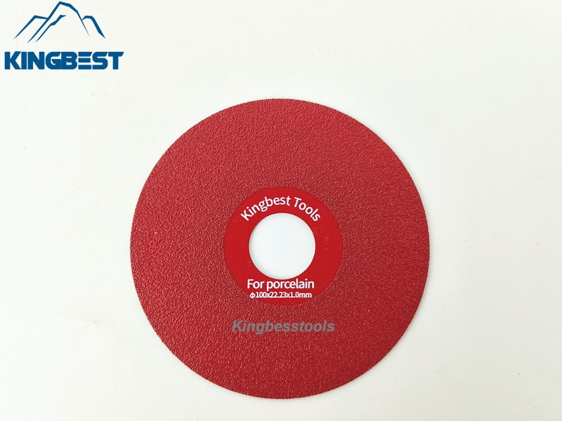 22.23mm Hole Red Disc For Porcelain 100mm