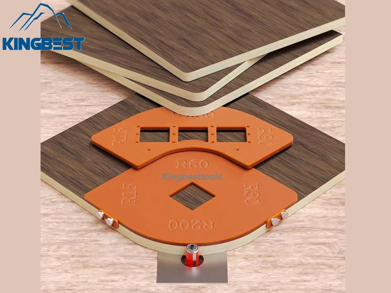 Woodworking Router Corner Radius Templates Jig R5~R40 for Trimming Machine