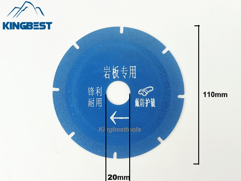 Blue Diamond Saw Blade With Open Teeth For Porcelain