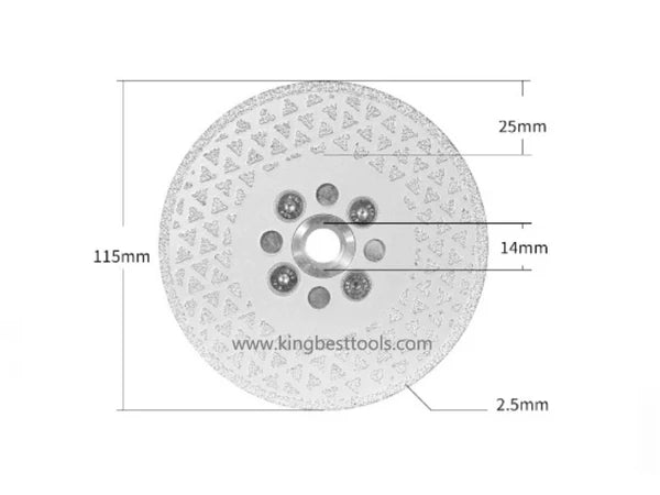 M14 Dual Sides Silver Star Blade with Flange