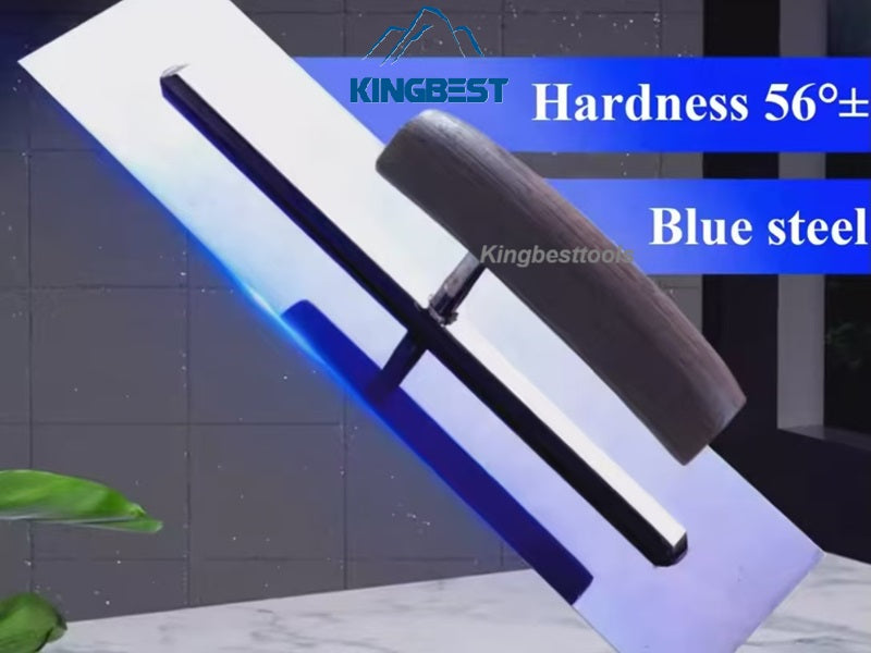 Professional Hand Trowel Floor Pusher Epoxy Floor Paint Trowel Flat Batch Flat Scraper Blue Steel free shipping A01