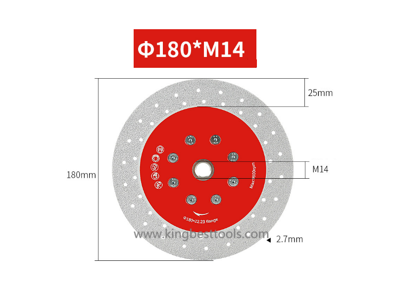 M14 & 5/8-11 Multipurpose saw blades with Flange for Cutting and Grinding