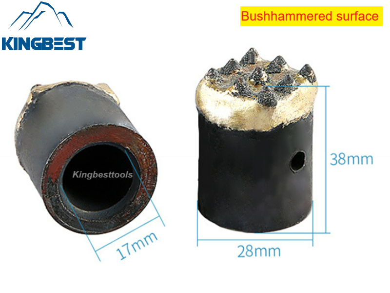 Special alloy chisel head for pneumatic hammer Bushhammered Head