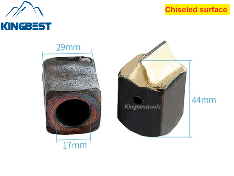 Special alloy chisel head for pneumatic hammer Bushhammered Head