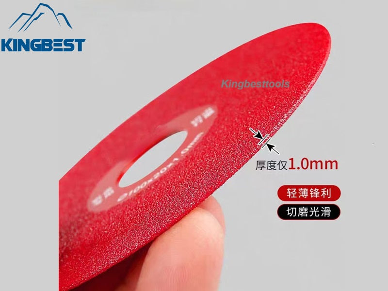 22.23mm Hole Red Disc For Porcelain 100mm