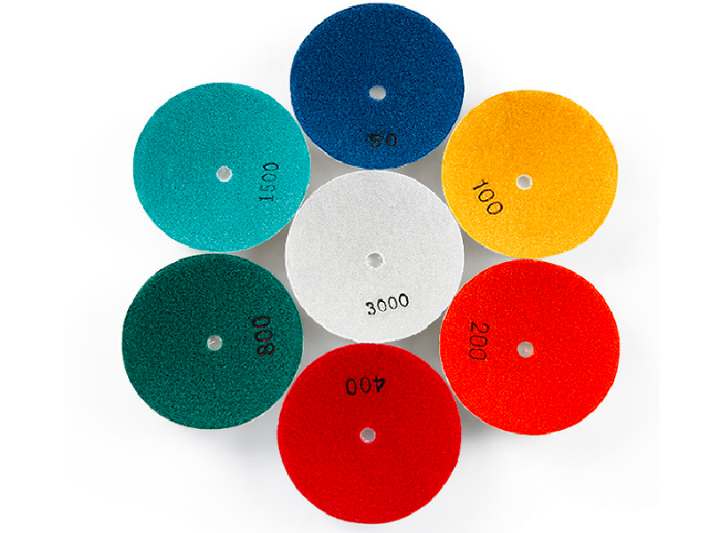7 step Curved Wet Polishing Pad 100mm