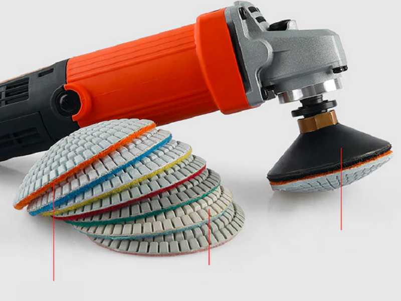 7 step Curved Wet Polishing Pad 100mm