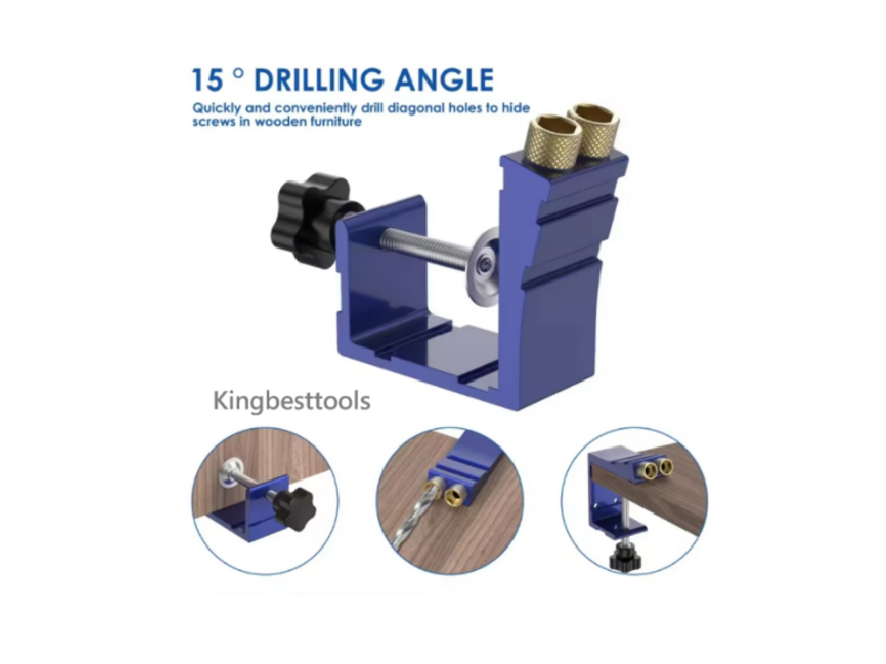 Promotion!! Woodworking Guide Hole Locator Carpenter Kit Doweling Jig Wood Hole Drilling Guide free shipping A01
