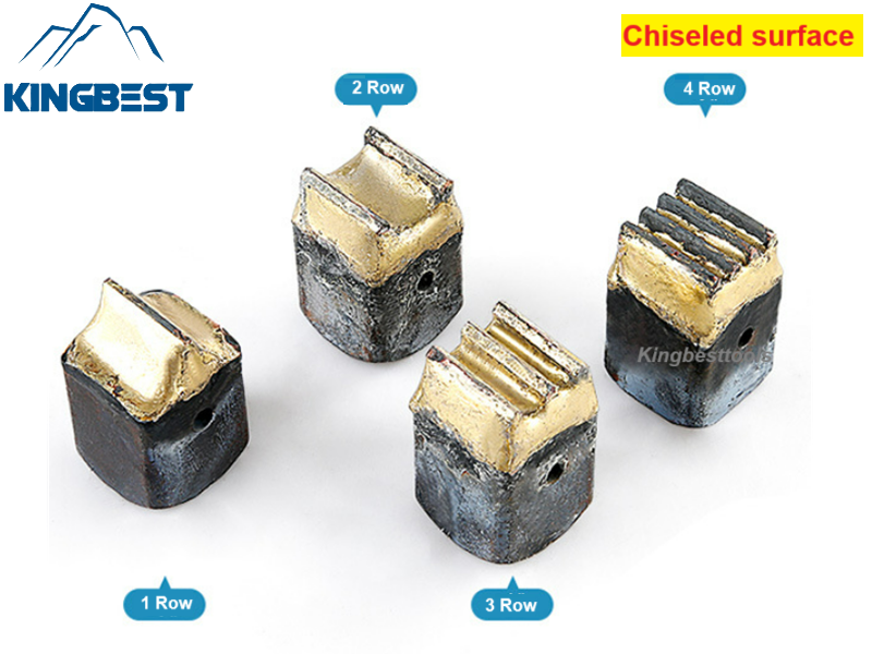 Special alloy chisel head for pneumatic hammer Bushhammered Head