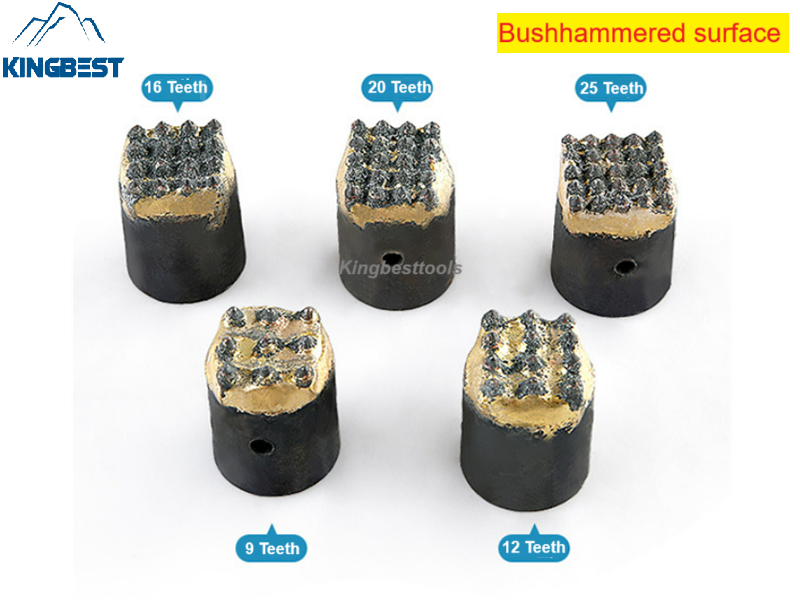 Special alloy chisel head for pneumatic hammer Bushhammered Head