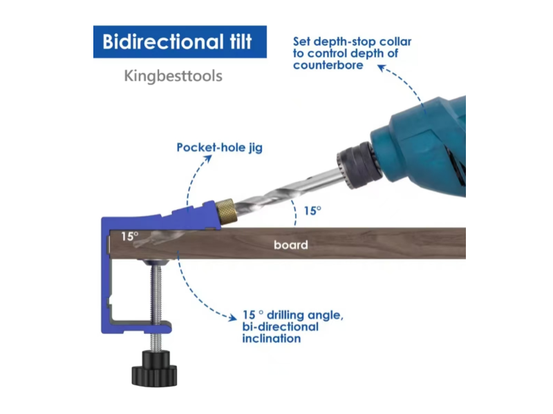 Promotion!! Woodworking Guide Hole Locator Carpenter Kit Doweling Jig Wood Hole Drilling Guide free shipping A01
