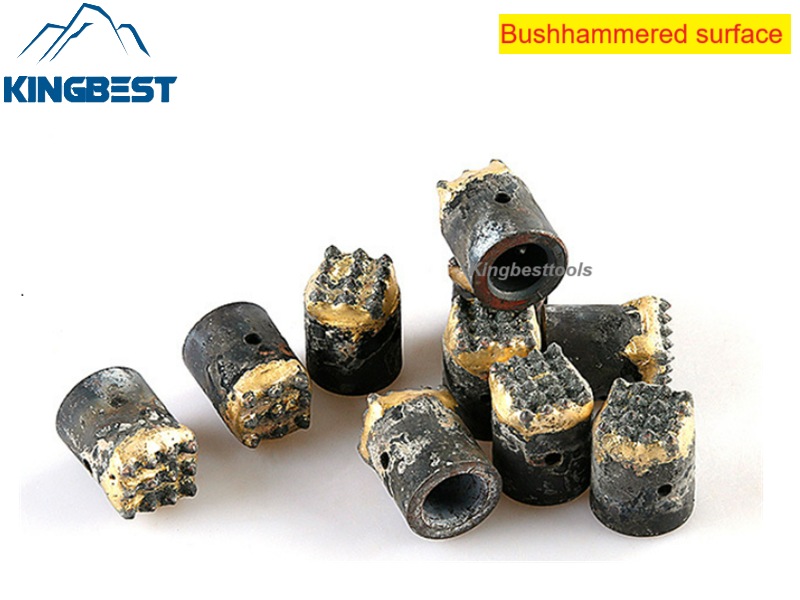 Special alloy chisel head for pneumatic hammer Bushhammered Head