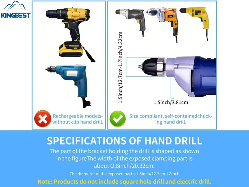 Wood Square Hole Drill Bit Set with Adapter Fixing Bracket for Hand Mortise Drill Bits Free Shipping A01