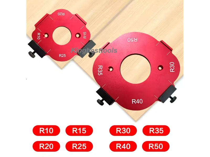 Trimming Machine Cutting Rounded Corner Template Woodworking R Corner Rounded Template Electric Planer Slotting-free shipping A01