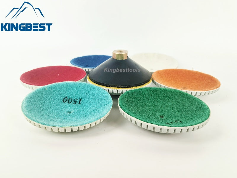 7 step Curved Wet Polishing Pad 100mm