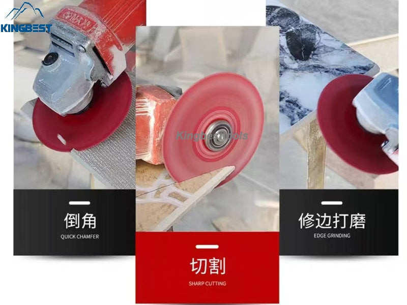 22.23mm Hole Red Disc For Porcelain 100mm