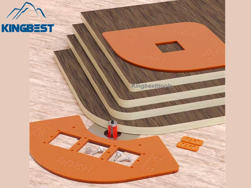 Woodworking Router Corner Radius Templates Jig R5~R40 for Trimming Machine