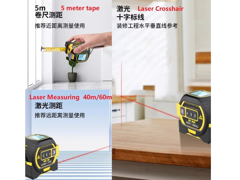 Multi-Functional Laser Tape Meter Free Shipping A01