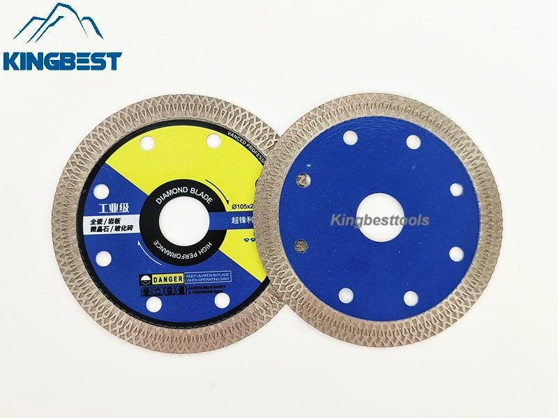 105mm Upgraded Porcelain Cutting Discs with Mesh Corrugated Teeth (5pcs a set) Free Shipping