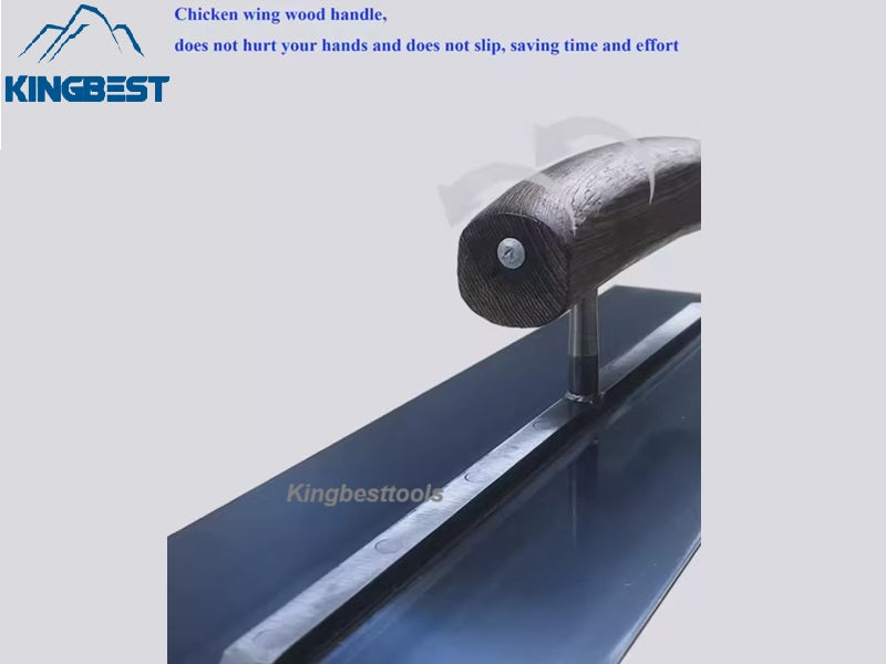 Professional Hand Trowel Floor Pusher Epoxy Floor Paint Trowel Flat Batch Flat Scraper Blue Steel free shipping A01