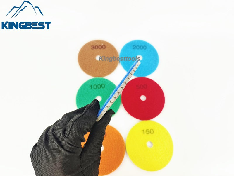TOP! 7 steps Wet Polishing Pads/Sandpapers 100mm