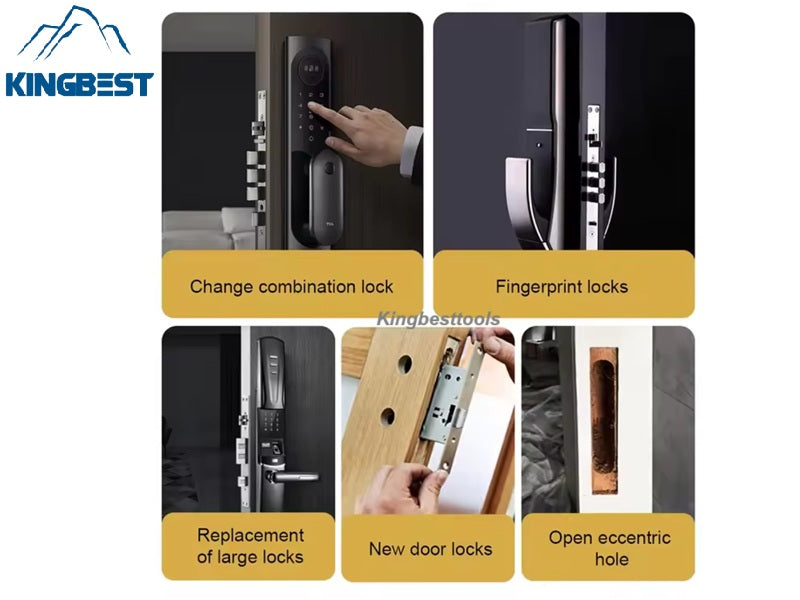 Quick Slotting Wooden Door Lock Hole Opener free shipping A01