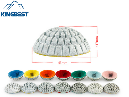 7 step Curved  Wet Polishing Pad 2 Inch