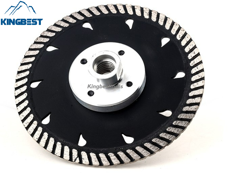 Black Diamond Saw Blade with Flange for Slotting and Grinding