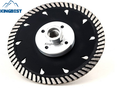 Black Diamond Saw Blade with Flange for Slotting and Grinding