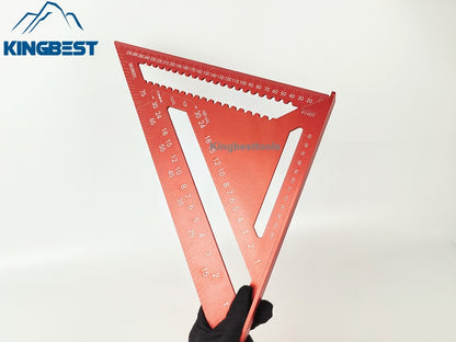 12inch Multifunctional Aluminum Triangle Ruler 90 Degree Right Angle Ruler 45 Degree Angle Ruler High Precision Free Shipping A01