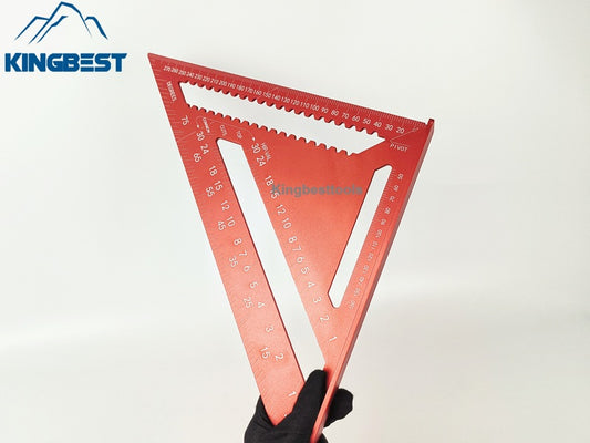 12inch Multifunctional Aluminum Triangle Ruler 90 Degree Right Angle Ruler 45 Degree Angle Ruler High Precision Free Shipping A01