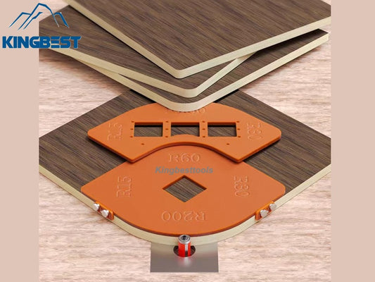 Woodworking Router Corner Radius Templates Jig R5~R40 for Trimming Machine