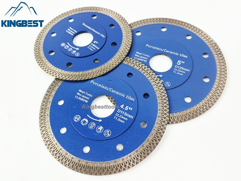 Blue Sharp Diamond Saw Blades With Central Hole 22.23mm