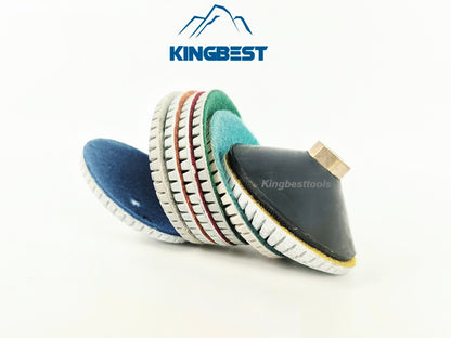 7 step Curved  Wet Polishing Pad 100mm