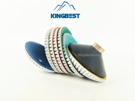 7 step Curved  Wet Polishing Pad 100mm