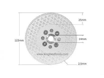 M14 Dual Sides Silver Star Blade with Flange