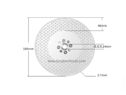 M14 Dual Sides Silver Star Blade with Flange