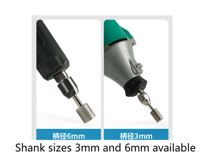 Cylindrical Carving Bits with Shanks 3mm and 6mm Free Shipping