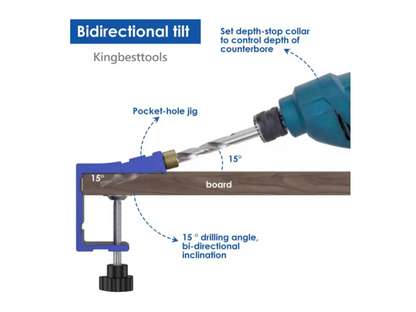 Promotion!! Woodworking Guide Hole Locator Carpenter Kit Doweling Jig Wood Hole Drilling Guide free shipping A01