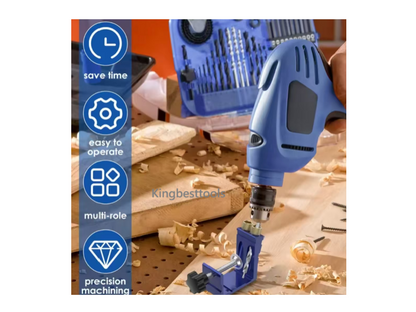 Promotion!! Woodworking Guide Hole Locator Carpenter Kit Doweling Jig Wood Hole Drilling Guide free shipping A01