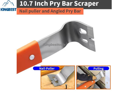 10.7 Inch Stainless steel pry bar carpenter nail remover decoration pry bar multifunctional scraper free shipping A01