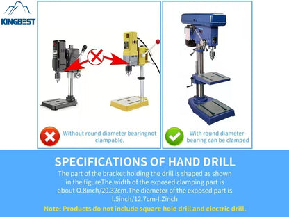 Wood Square Hole Drill Bit Set with Adapter Fixing Bracket for Hand Mortise Drill Bits Free Shipping A01