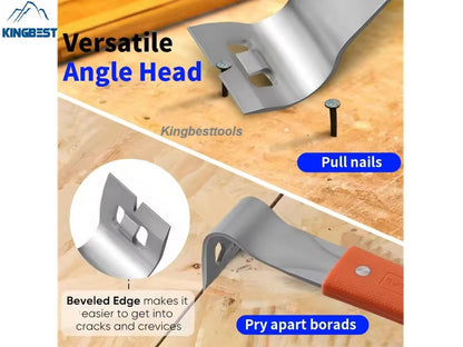 10.7 Inch Stainless steel pry bar carpenter nail remover decoration pry bar multifunctional scraper free shipping A01