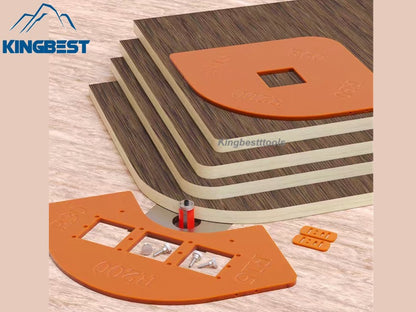 Woodworking Router Corner Radius Templates Jig R5~R40 for Trimming Machine