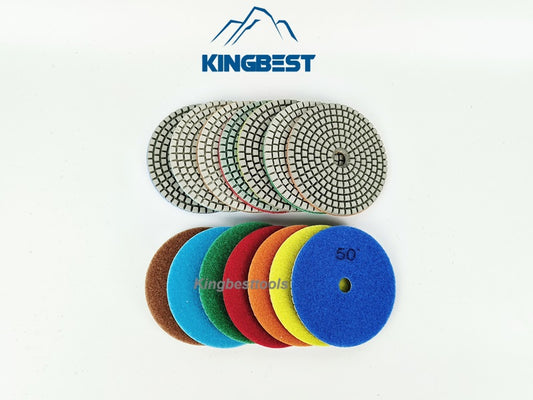 TOP! 7 steps Wet Polishing Pads/Sandpapers 100mm