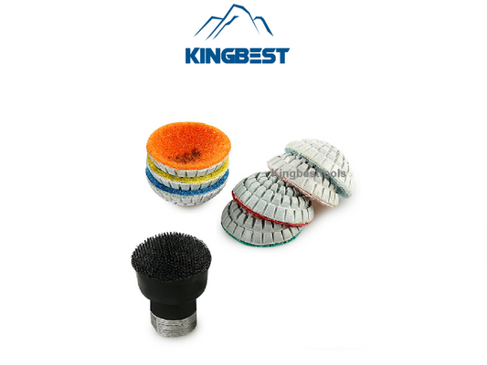 7 step Curved  Wet Polishing Pad 2 Inch