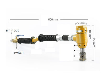 Pneumatic Chisel Machine for Bushhamered/Chiseled/Pineapple/Rough Surface Free Shipping A01