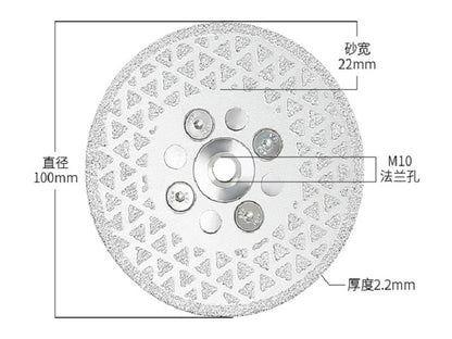 M10 Dual Sides Silver Star Blade for Cutting and Grinding 100mm
