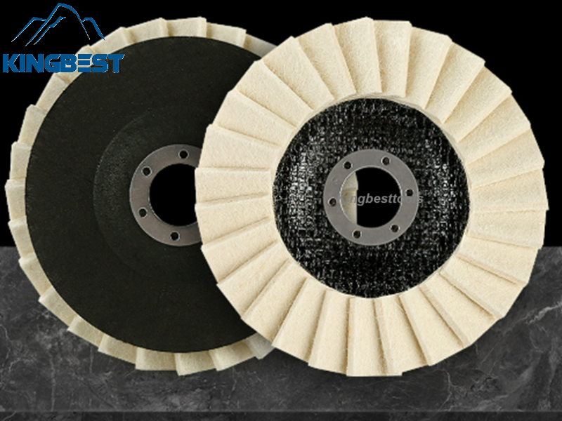 125mm Louver Felt Wool Wheel Polishing Wheel Angle Grinder Polishing Pads